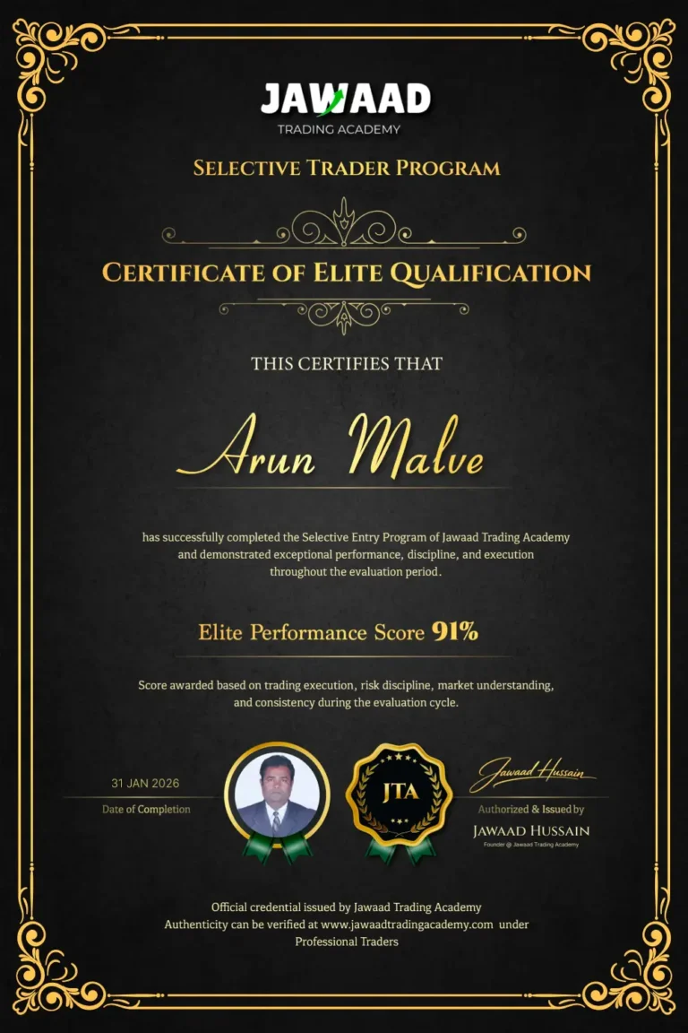 Arun Malve – professional trader and JTA student