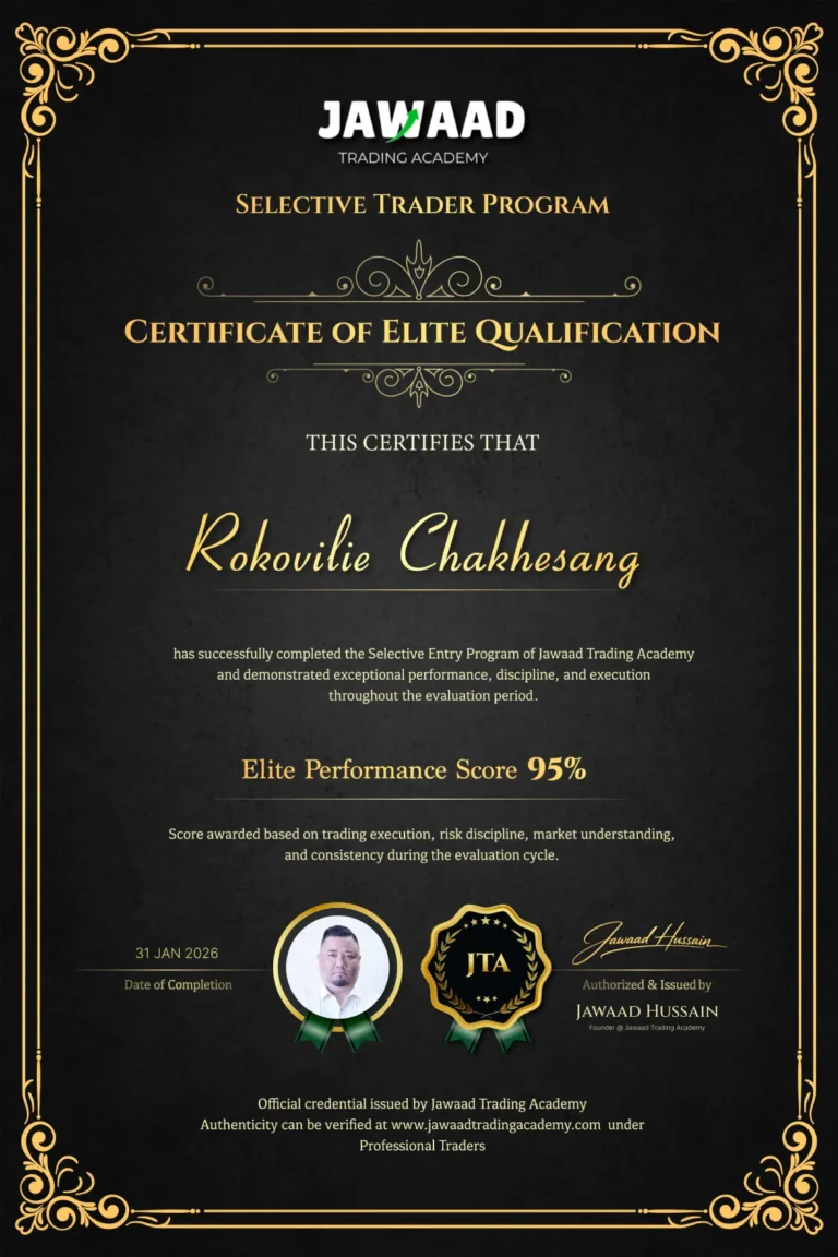 JTA professional trader certificate: Rocha Rokovilie Chakesang