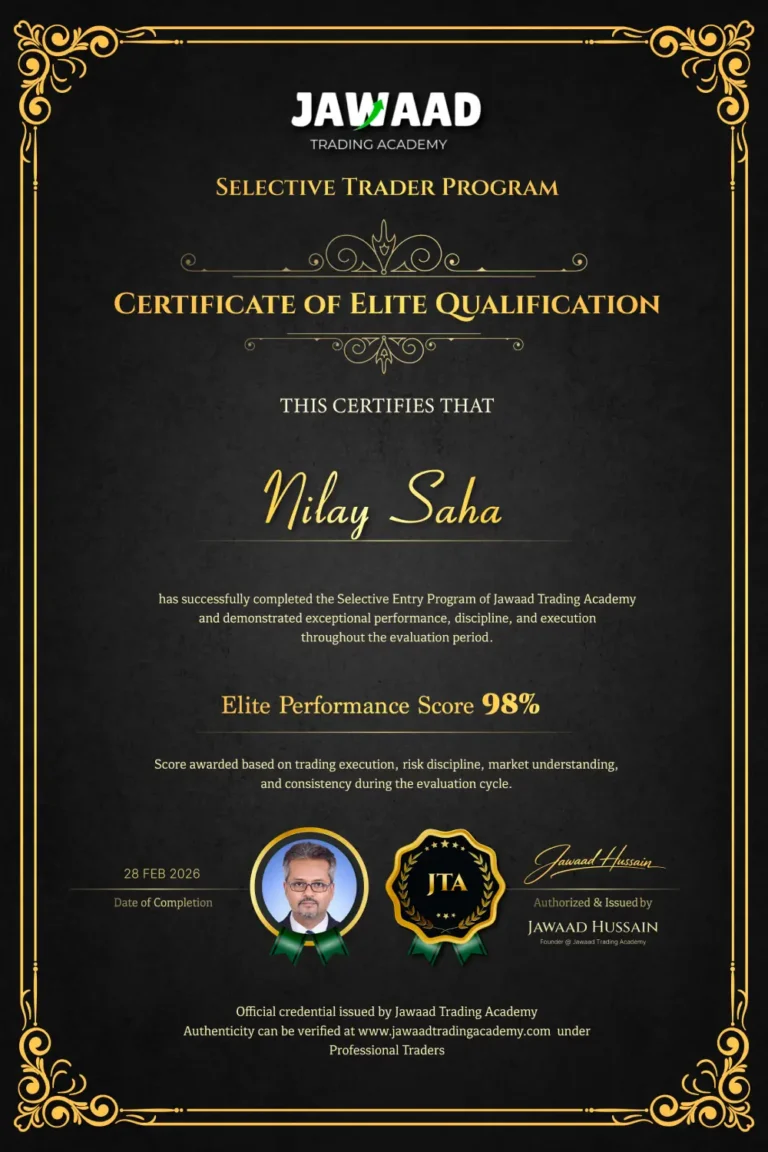 Professional trader Nilay Saha, trained at Jawaad Trading Academy