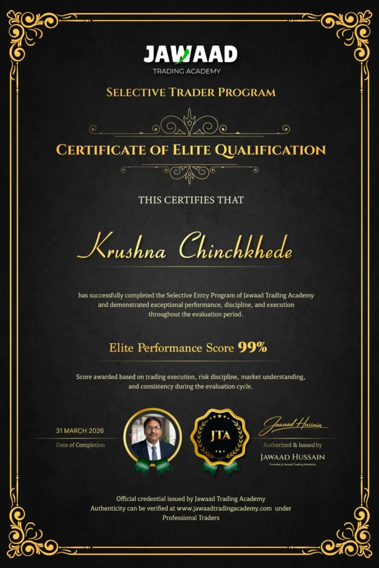 Krushna Chinchkhede – professional trader and JTA student