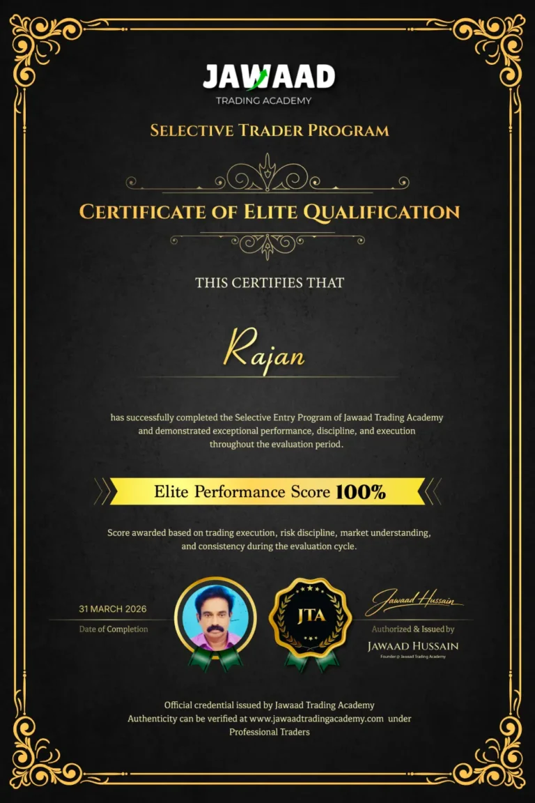 Professional trader Rajan, trained at Jawaad Trading Academy