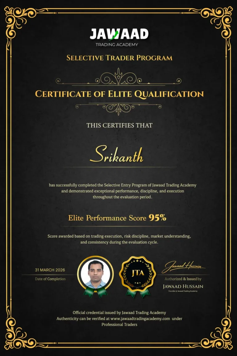 Srikanth – professional trader and JTA student