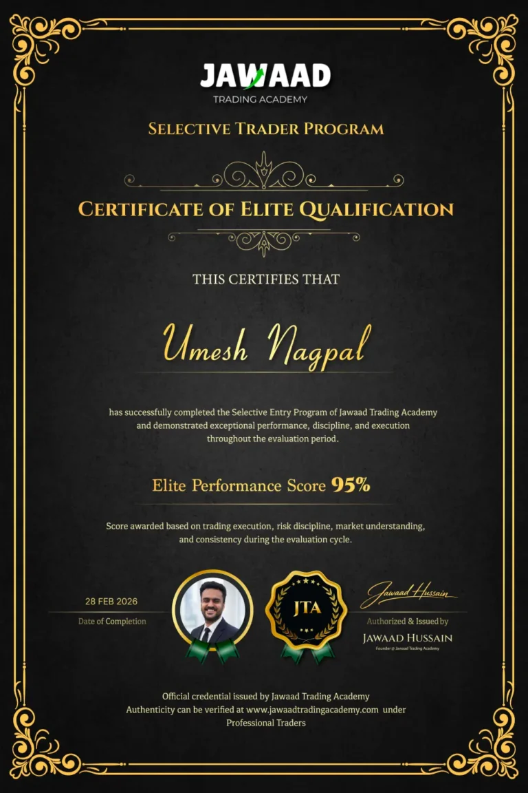JTA professional trader certificate: Umesh Nagpal