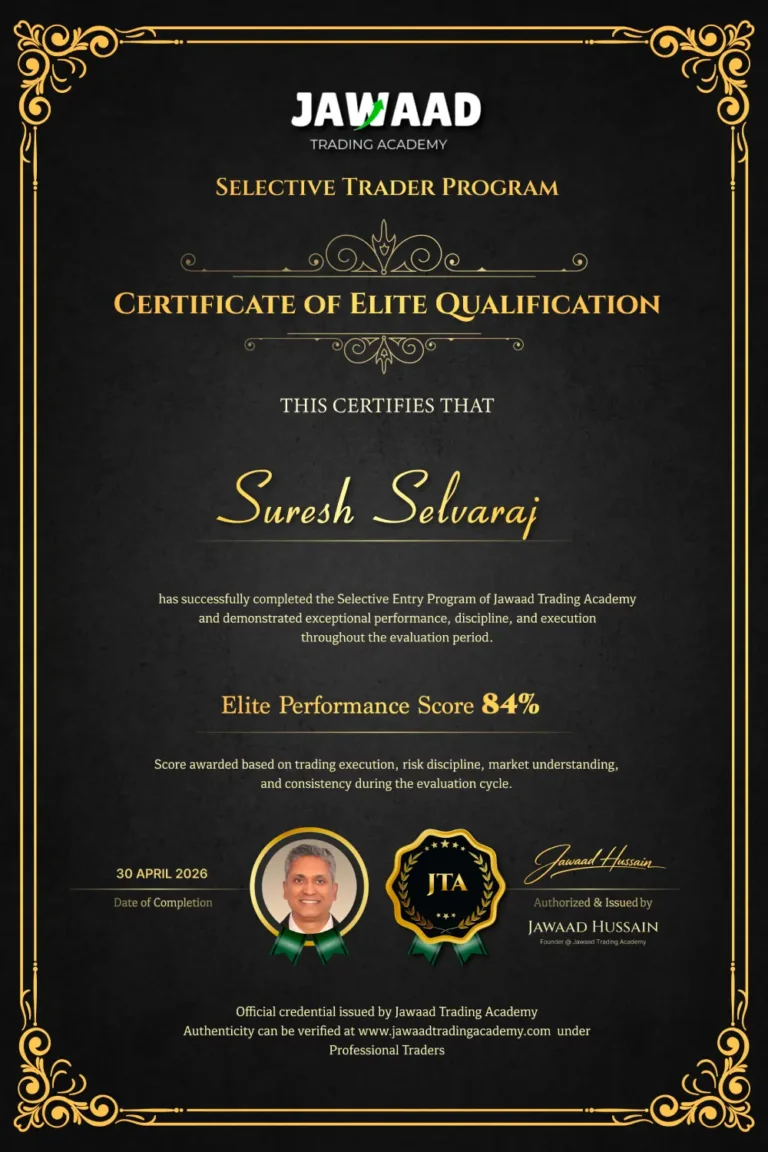Suresh Selvaraj – professional trader and JTA student