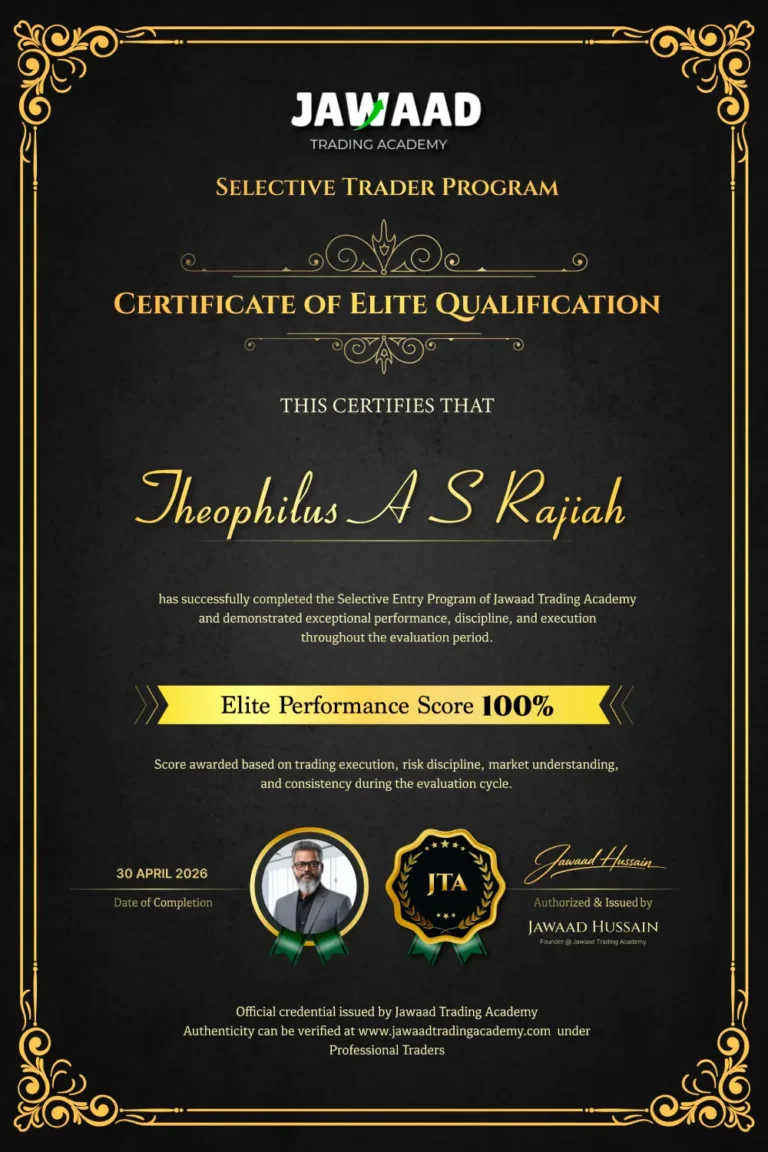 Theophilus A S Rajiah – professional trader and JTA student