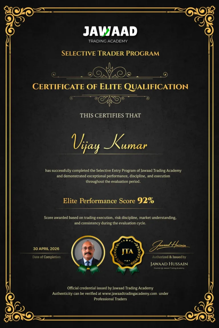 Vijay Kumar – professional trader and JTA student