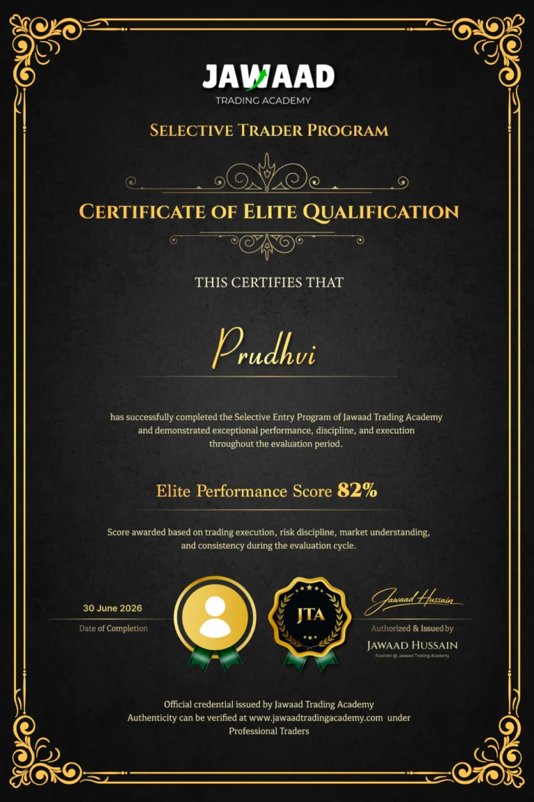 Prudhvi – professional trader and JTA student