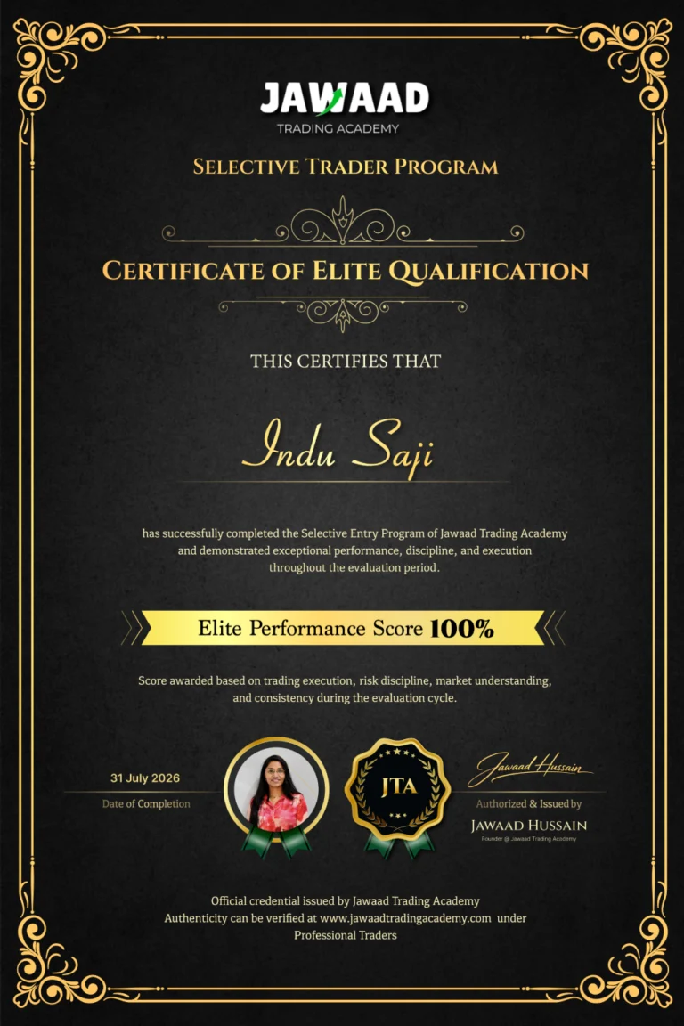 Indu Saji – professional trader and JTA student